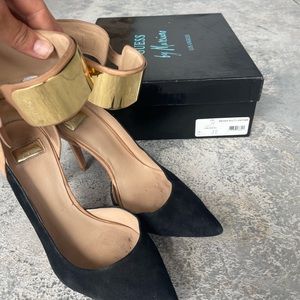 Plated Ankle Strap Pumps